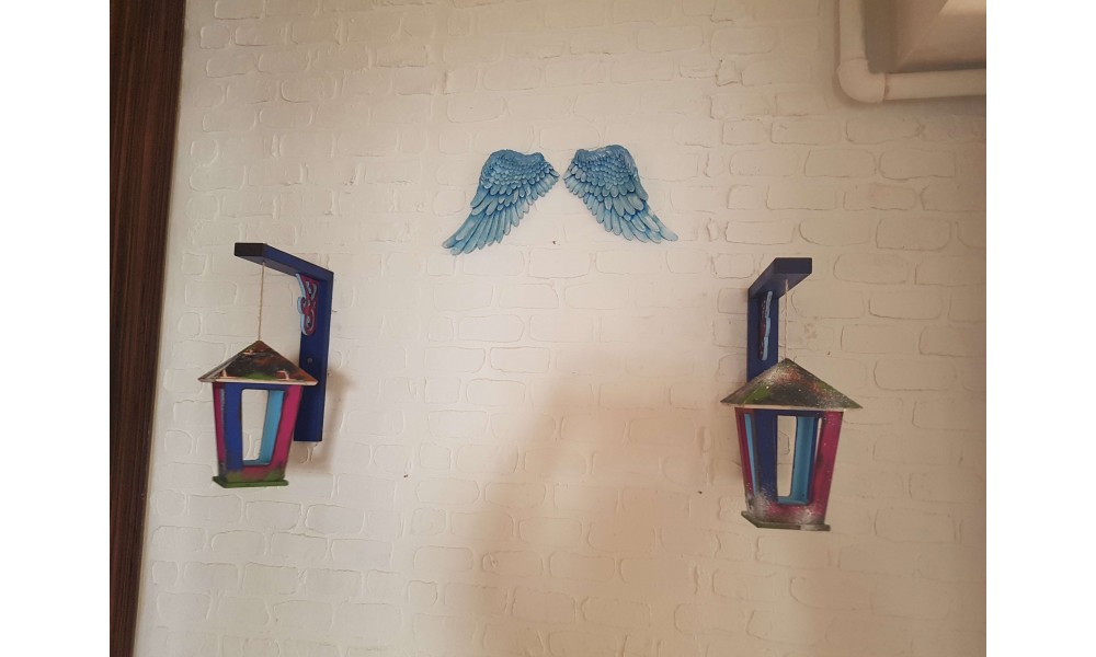 Mavi Kanat Duvar Aksesuarı